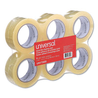 Quiet Tape Box Sealing Tape, 3" Core, 1.88" X 110 Yds, Clear, 6-pack