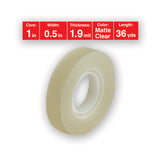 Invisible Tape, 1" Core, 0.5" X 36 Yds, Clear