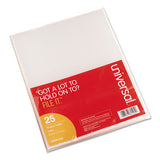 Project Folders, Letter Size, Clear, 25-pack