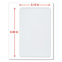 Laminating Pouches, 5 Mil, 2.13" X 3.38", Matte Clear, 25-pack