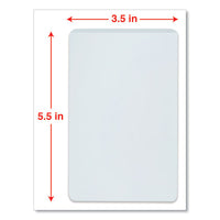 Laminating Pouches, 5 Mil, 5.5" X 3.5", Matte Clear, 25-pack