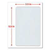 Laminating Pouches, 5 Mil, 5.5" X 3.5", Matte Clear, 25-pack