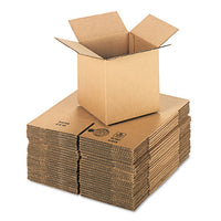 Cubed Fixed-depth Corrugated Shipping Boxes, Regular Slotted Container (rsc), Medium, 8" X 8" X 8", Brown Kraft, 25-bundle