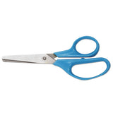 Kids' Scissors, Rounded Tip, 5" Long, 1.75" Cut Length, Assorted Straight Handles, 2-pack