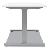 Essentials Electric Sit-stand Desk, 55.1" X 27.5" X 25.9" To 51.5", White-aluminum