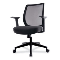 Essentials Mesh Back Fabric Task Chair, Supports Up To 275 Lb, Black