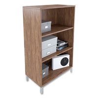 Essentials Laminate Bookcase, Three-shelf, 28 X 15 X 45.6, Espresso