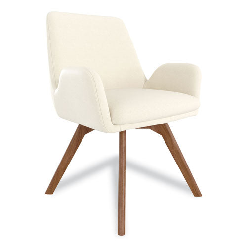 Midmod Fabric Guest Chair, 24.8" X 25" X 31.8", Cream Seat-back