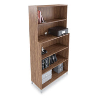 Essentials Laminate Bookcase, Five-shelf, 35.8 X 14.9 X 72, Espresso