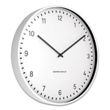 Essentials Contemporary Round Wall Clock, 15" Overall Diameter, White Case, 1 Aa (sold Separately)