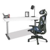 Flexfit Dexley Mesh Task Chair, Supports Up To 275 Lb, Blue Seat-back, Black Base