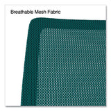 Essentials Mesh Back Fabric Task Chair With Arms, Supports Up To 275 Lb, Teal Fabric Seat-mesh Back, Black Base