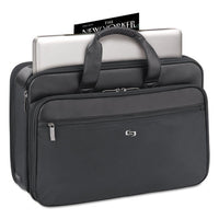 Classic Smart Strap Briefcase, 16", 17 1-2" X 5 1-2" X 12", Black