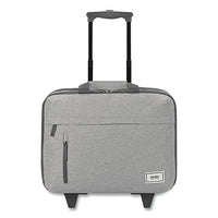 Re:start Underseat Rolling Case, 15.6”, 16 X 6 X 14, Light Gray