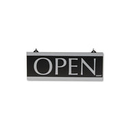 Century Series Reversible Open-closed Sign, W-suction Mount, 13 X 5, Black