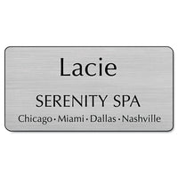 Customized Engraved Name Badge, 1 1-2 X 3, Assorted