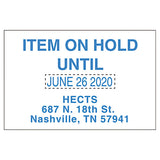 Custom Dater, Self-inking, 1 5-8 X 1, Black-blue-red