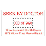 Custom Dater, Self-inking, 1 5-8 X 1, Black-blue-red