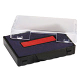 Trodat T5430 Stamp Replacement Ink Pad, 1 X 1 5-8, Blue-red