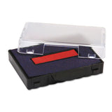 T5440 Dater Replacement Ink Pad, 1 1-8 X 2, Blue-red