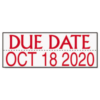Custom Dater, Self-inking, 2 3-8 X 1 5-8, Black-blue-red