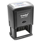 Custom Dater, Self-inking, 2 X 1 3-16, Black-blue-red