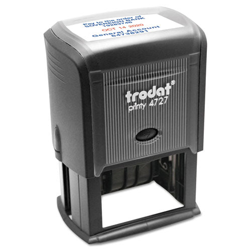 Custom Dater, Self-inking, 2 X 1 3-16, Black-blue-red