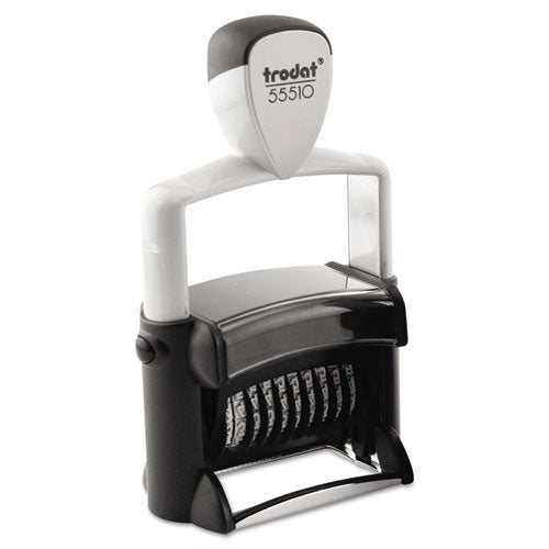 Custom Stamp, Numberer, Self-inking, Black-blue-red
