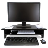 High Rise Collection Monitor Stand, 27 X 11 1-2 X 6 1-2-7 1-2, Black