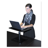 High Rise Adjustable Laptop Stand, 21 X 13 X 12 To 15 3-4, Black