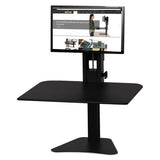 High Rise Standing Desk Workstation, 28w X 23d X 15.5h, Black