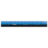 Easy Read Stainless Steel Ruler, Standard-metric, 12", Blue