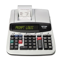 Pl8000 One-color Prompt Logic Printing Calculator, Black Print, 8 Lines-sec