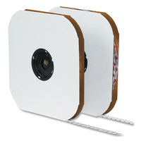Sticky-back Fasteners, Loop Side, 0.5" Dia, White, 1,440-carton