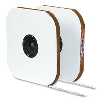 Sticky-back Fasteners, Hook Side, 0.5" Dia, White, 1,440-pack