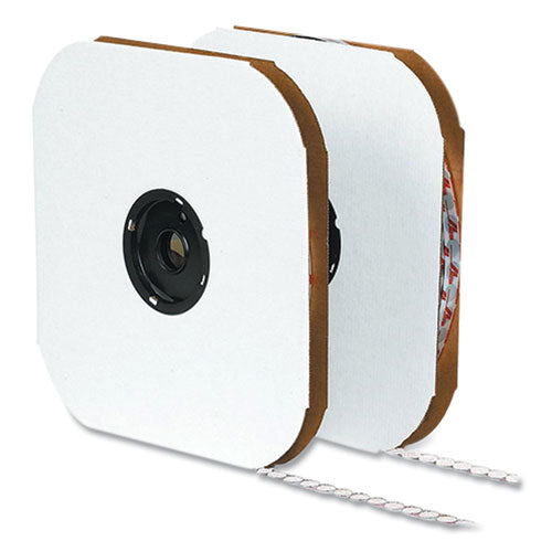 Sticky-back Fasteners, Hook Side, 0.5" Dia, White, 1,440-pack