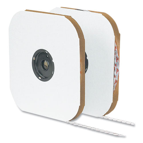 Sticky-back Fasteners, Loop Side, 0.63" Dia, White, 1,200-pack