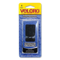 Industrial Strength Heavy-duty Fastener, 1.88" Dia, Black, 4 Fasteners
