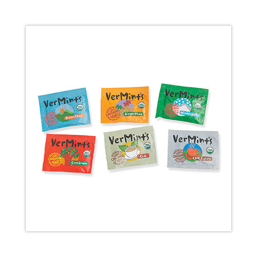 Vermints Organic Mints-pastilles, Assorted Flavors, 2 Mints-0.7 Oz Individually Wrapped, 120-box