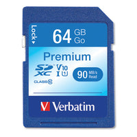 64gb Premium Sdxc Memory Card, Uhs-i V10 U1 Class 10, Up To 90mb-s Read Speed