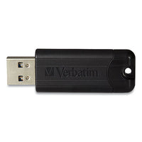 Pinstripe Usb 3.0 Flash Drive, 16 Gb, Black