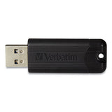 Pinstripe Usb 3.0 Flash Drive, 16 Gb, Black