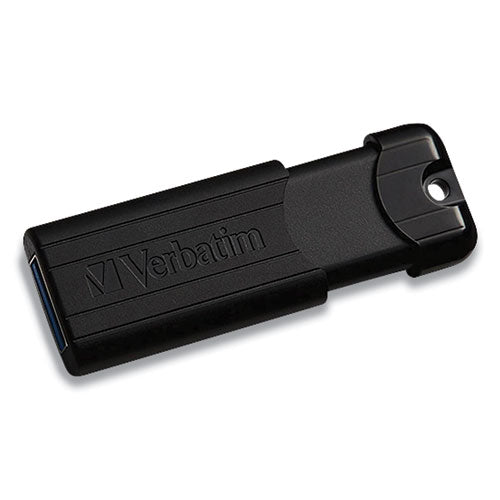 Pinstripe Usb 3.0 Flash Drive, 16 Gb, Black