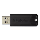 Pinstripe Usb 3.0 Flash Drive, 64 Gb, Black