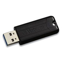 Pinstripe Usb 3.0 Flash Drive, 64 Gb, Black