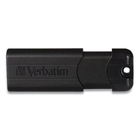 Pinstripe Usb 3.0 Flash Drive, 128 Gb, Black