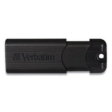 Pinstripe Usb 3.0 Flash Drive, 128 Gb, Black