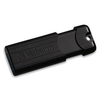 Pinstripe Usb 3.0 Flash Drive, 256 Gb, Black