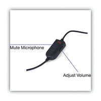 Mono Headset, Monaural, Over-the-head, Black