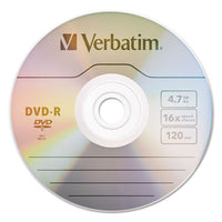 Dvd-r Discs, 4.7gb, 16x, Spindle, Silver, 100-pack